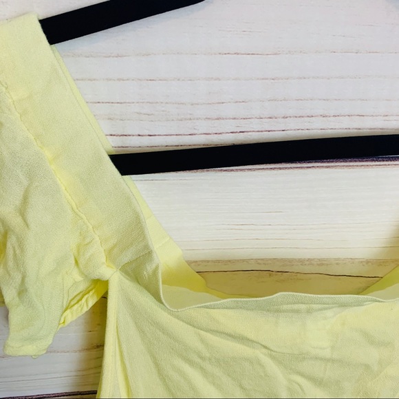 BP pastel yellow off the shoulder top nwot - Picture 5 of 6
